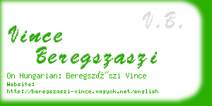 vince beregszaszi business card